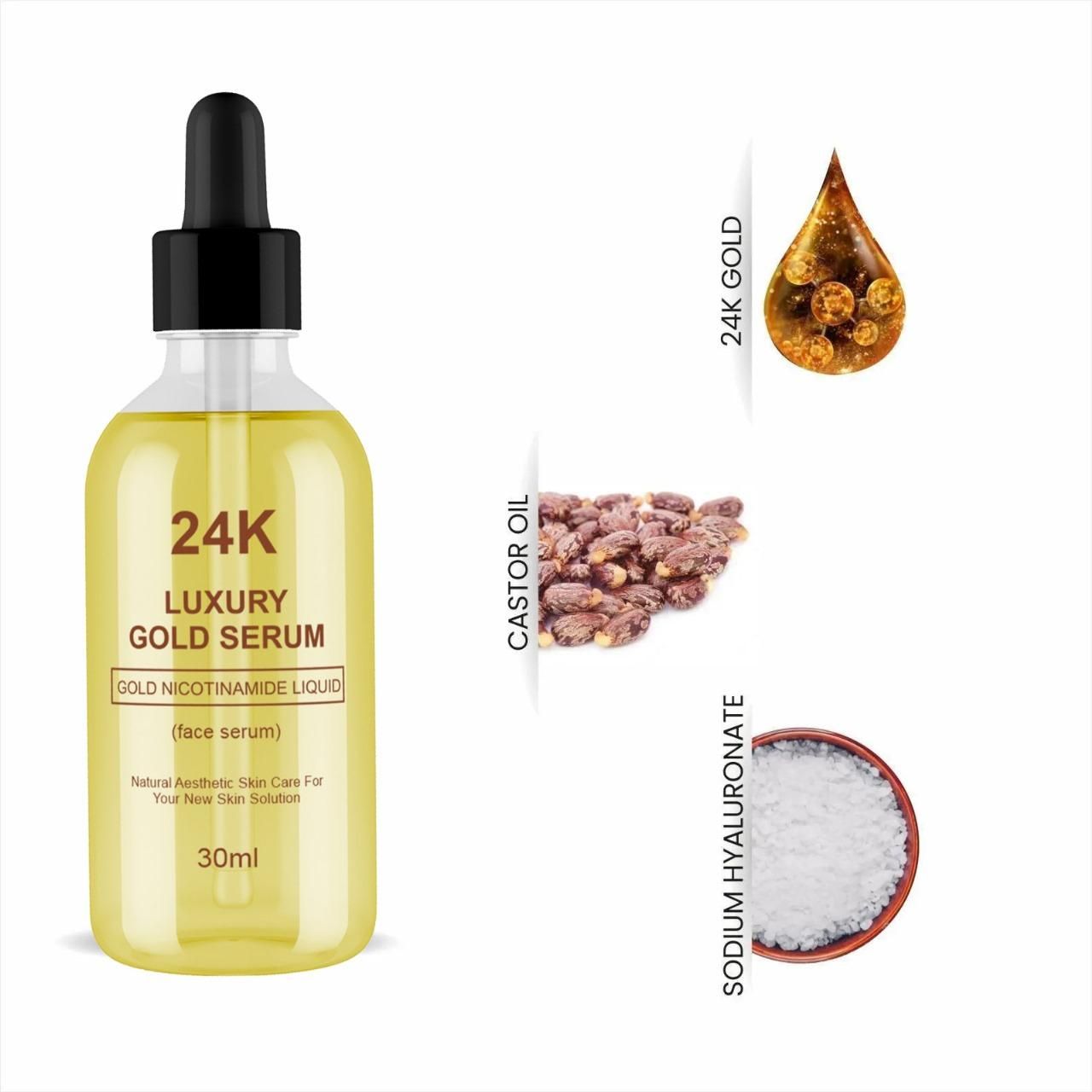 24k Luxury gold serum pack of 2 (30 ml)