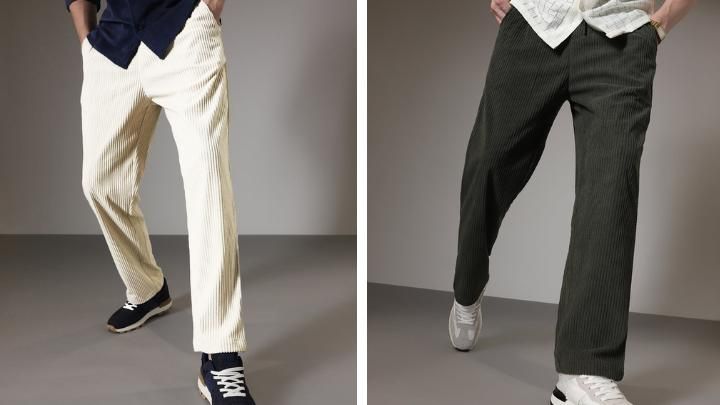 Men's Caudray Fabric Stylish Pants Pack of 2