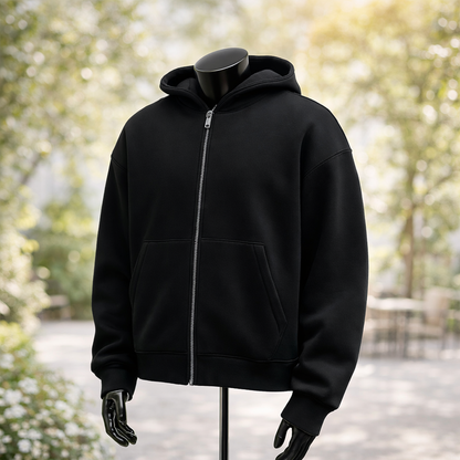 Men's Full Sleeves Zipper Hoodie with Mask
